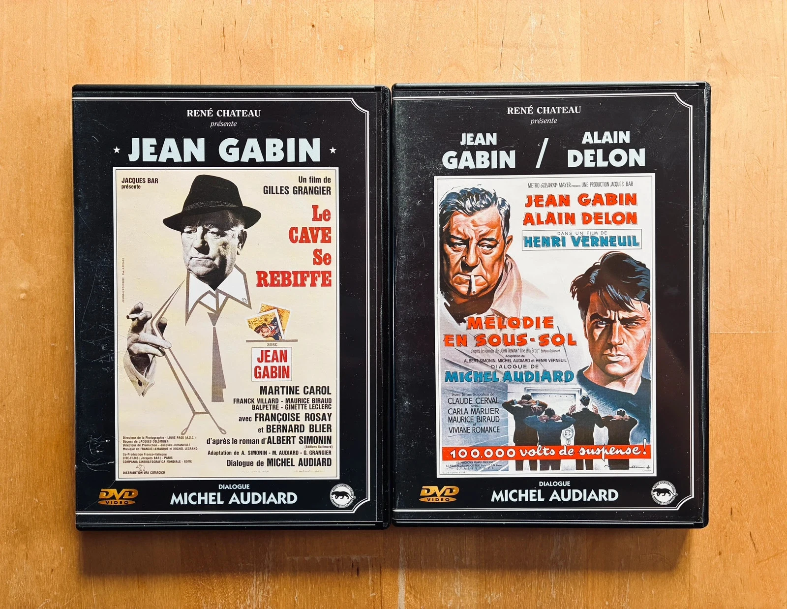 Lot 2 DVD cultes Gabin-Audiard: Mélodie en sous sol et Le cave se rebiffe.